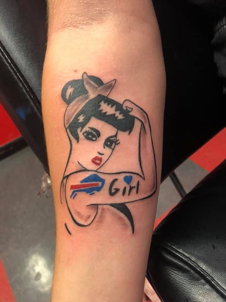 Girl power tattoo by Dave K.